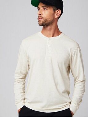Fabletics 24/7 Men's Long-Sleeve Henley Shirt
